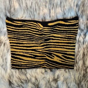 Zebra print tube top